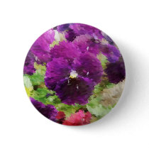 Painted Purple Pansies buttons