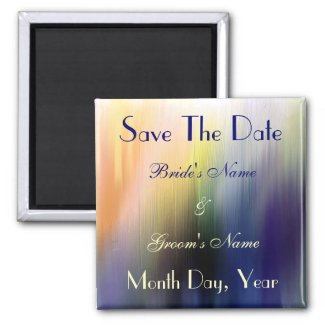 Painted Rainbow Save the Date Magnet magnet