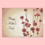 Painted Red Flower - Happy Mother's Day cards