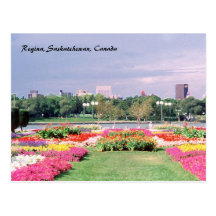 Painted Regina Legislative Gardens Post Cards