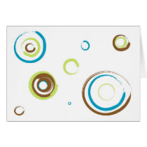 Painted retro circles... cards
