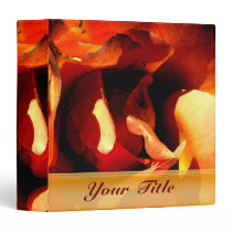 Painted Rose Customizable 1.5" Art Binder