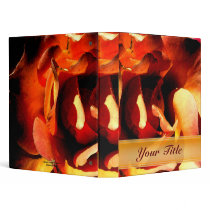 Painted Rose Customizable 1" Art Binder