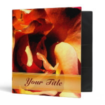 Painted Rose Customizable 1" Art Binder