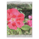 Painted Rose Floral Garden Card