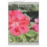 Painted Rose Floral Garden Rumi Quote Card