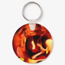 Painted Rose Keychain