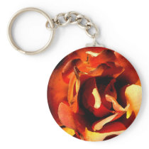Painted Rose Keychain