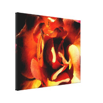 Painted Rose Wrapped Canvas Gallery Wrapped Canvas