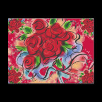 PAINTED ROSES! postcards