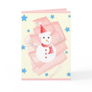 Painted snowman - Card card