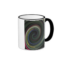 Painted Spiral Design mugs