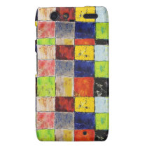 Painted Squares Modern Patchwork Droid RAZR Case casemate cases