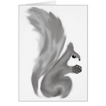 Painted Squirrels Card