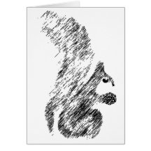 Painted Squirrels Card