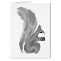 Painted Squirrels Card