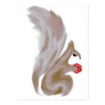 Painted Squirrels Postcard