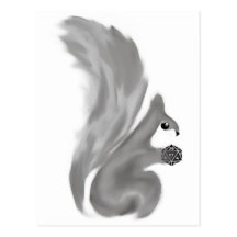 Painted Squirrels Postcard