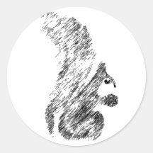 Painted Squirrels Sticker