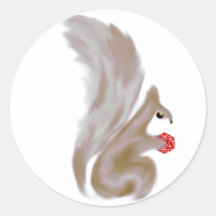 Painted Squirrels Sticker
