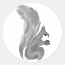 Painted Squirrels Sticker