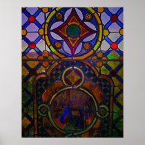 Painted Stained Glass print posters