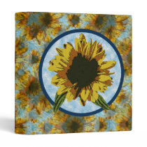 Painted Sunflower Binder