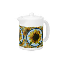 Painted Sunflower Teapot