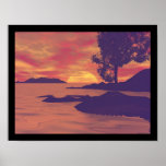 Painted Sunset Poster