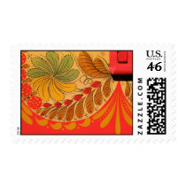 painted tin stamp