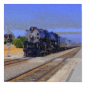 Painted Train at Poinsettia Lane Crossing posters
