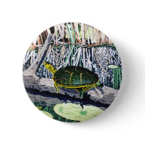 Painted Turtle Button