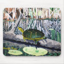 Painted Turtle Mousepad by bmthour Painted Turtle Mousepad
