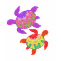 Painted Turtles (Dark) Apparel t-shirts by wingedturtle Painted Turtles (Dark) Apparel t-shirts