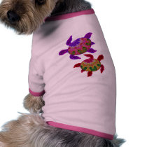 Painted Turtles Dog T-Shirts