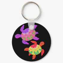 Painted Turtles Keychain