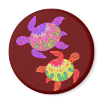 Painted Turtles Magnets