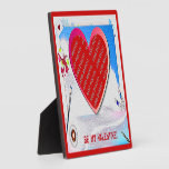 Painted Valentine Heart Add Photo Plaque