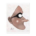 Painted Vigilante Mask Postcard by segrid Painted Vigilante Mask Postcard