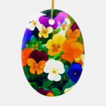 Painted Violets (2012 Christmas Ornament