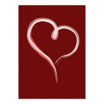 artsprojekt, valentine&#39;s day, valentine, heart, paint, artsy, love, Invitation with custom graphic design