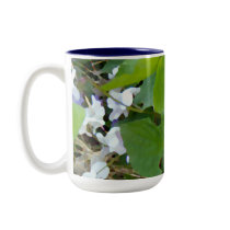"Painted White Violets" Mug