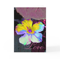 Painted Wildflower Love Cards