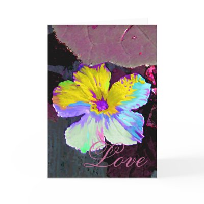 Painted Wildflower Love Cards by Perlyyyy