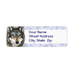 Painted Wolf Address Labels