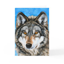 Painted Wolf Christmas Cards