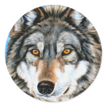 Painted Wolf Stickers