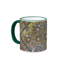 Painted Wood Ring Mug by donnacorless Painted Wood Ring Mug