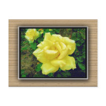 Painted yellow rose postcards by laly_sb Painted yellow rose postcards
