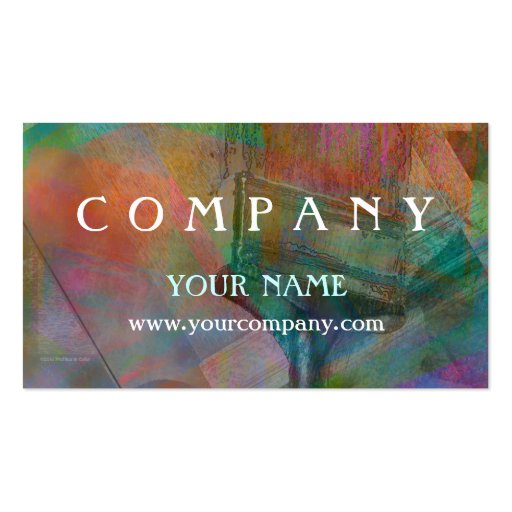 Painter Abstract Business Card (front side)